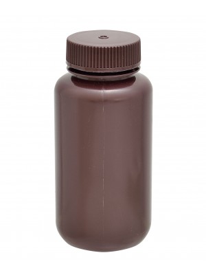 Tamsaus plastiko butelis, plačiu kakleliu, HDPE