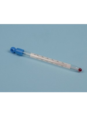 Stiklinis termometras su žiedeliu