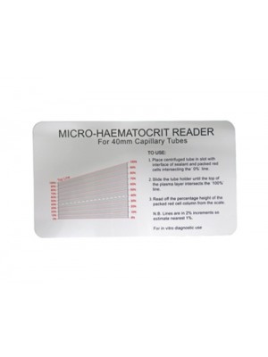 Mikrohematokrito kapiliarų kortelė