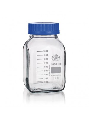 Reagentų butelis, skaidraus stiklo (GL 80)