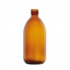 Gintaro spalvos stiklo butelis - 125 ml