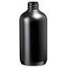 Plataus kaklelio butelis, juodos spalvos, HDPE