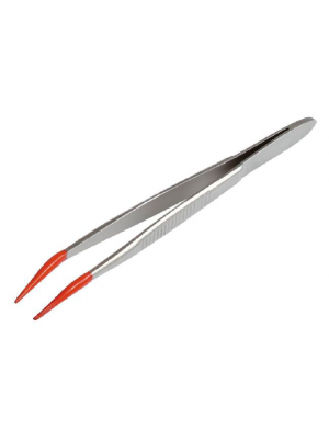 Nerūdijančio plieno pincetas svareliams, silikonu dengti galiukai, KERN