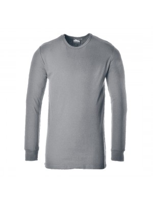 Termo marškinėliai ilgomis rankovėmis PORTWEST B123. Spalva: pilka, Dydis: XXXL