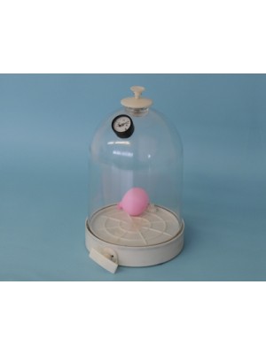 Stiklinis gaubtas su rankiniu vakuuminiu siurbliu