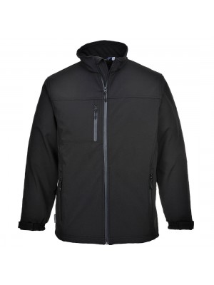 Softshell (3L) vyriška striukė PORTWEST TK50. Spalva: juoda, Dydis: XL