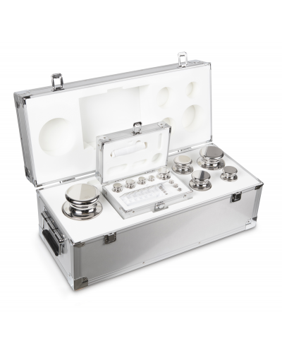 Svarelių rinkinys KERN, E1 klasė, aliuminėje dėžėje