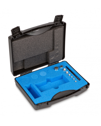 Kompaktiškų svarelių rinkinys KERN, E2 klasė, plastikinėje dėžėje