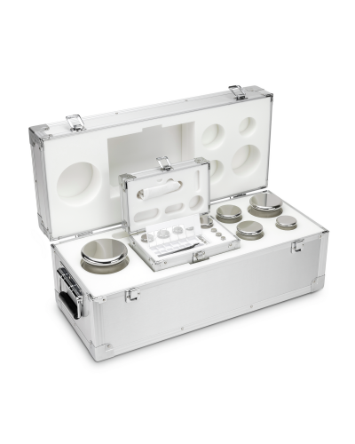 Kompaktiškų svarelių rinkinys KERN, E2 klasė, aliuminėje dėžėje