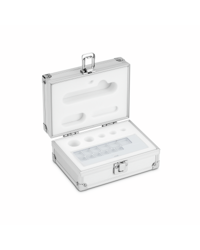 Aliuminė standartinių svarelių dėžė KERN, E1 - M2 klasės svareliams