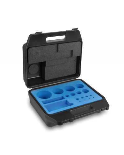 Plastikinė standartinių svarelių dėžė KERN, E1 - M3 klasės svareliams