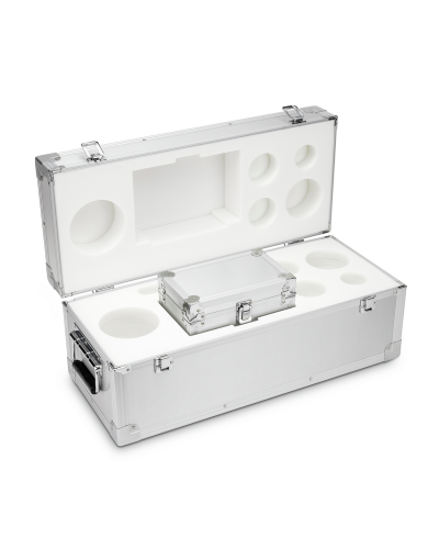 Aliuminė standartinių svarelių dėžė KERN, E1 - M2 klasės svareliams