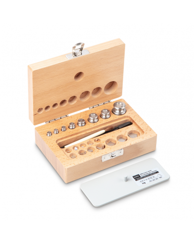 Svarelių rinkinys KERN, F2 klasė, medinėje dėžėje