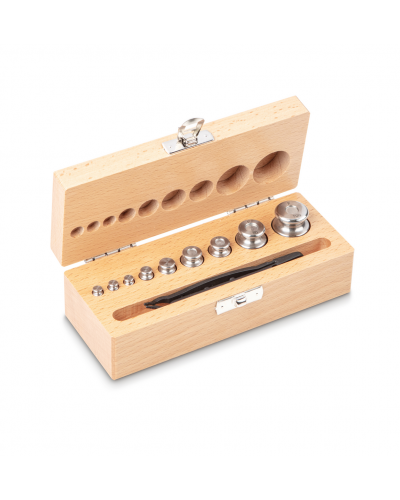 Svarelių rinkinys KERN, F2 klasė, medinėje dėžėje