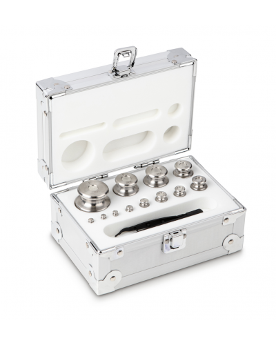 Svarelių rinkinys KERN, F2 klasė, aliuminėje dėžėje