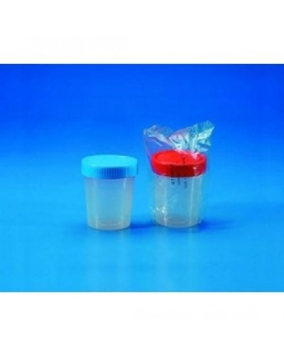 Šlapimo indeliai, PP, su užsukamu dangteliu, PE, 150ml