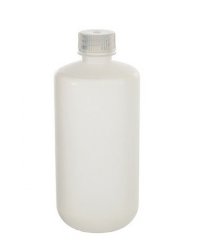 Šviesaus plastiko butelis, siauru kakleliu, HDPE