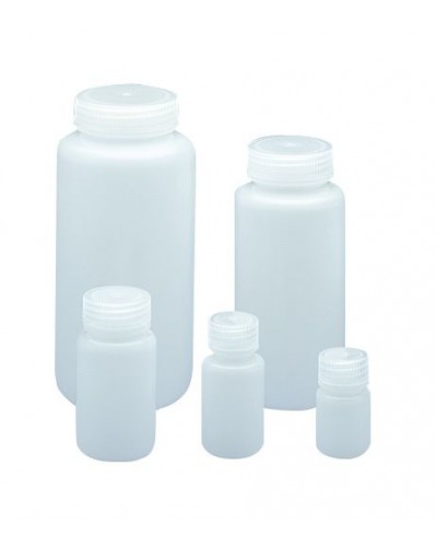Šviesaus plastiko butelis, plačiu kakleliu, HDPE