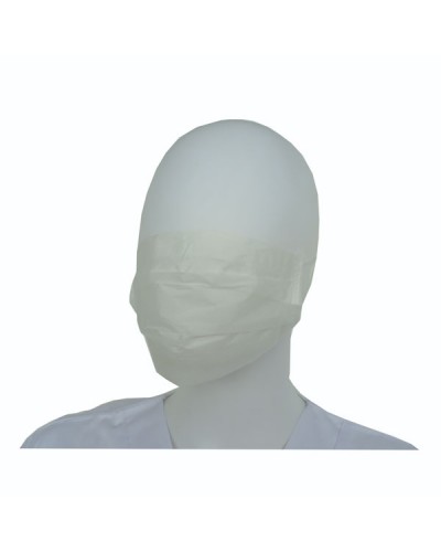 Vienkartinės veido kaukės su elastinėmis juostelėmis, vieno sluoksnio