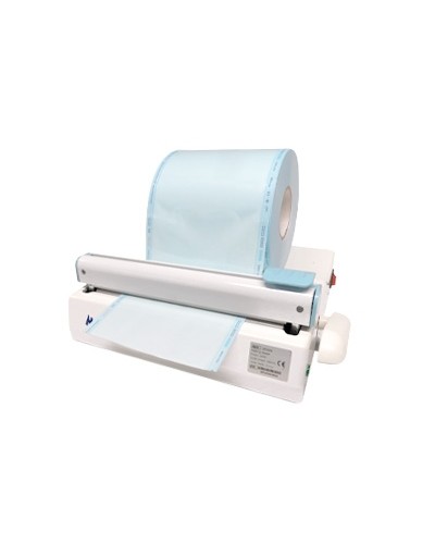 Sterilizavimo maišelių užsandarinimo mašina su ritinio laikikliu