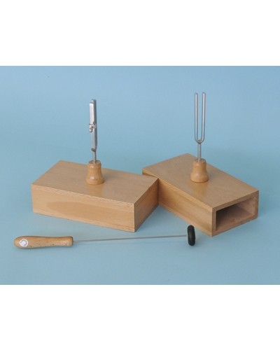 Kamertonų rinkinys ant rezonansinių dėžučių