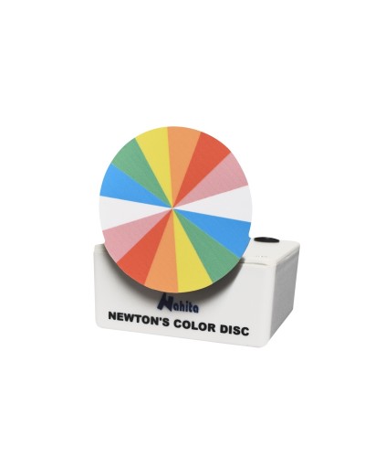Niutono spalvotas diskas su varikliu