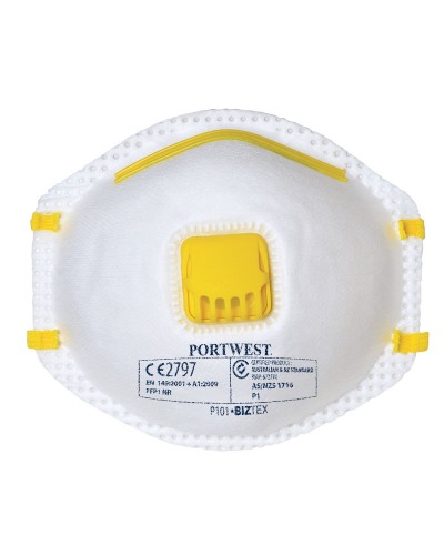 FFP1 respiratorius su vožtuvu PORTWEST P101
