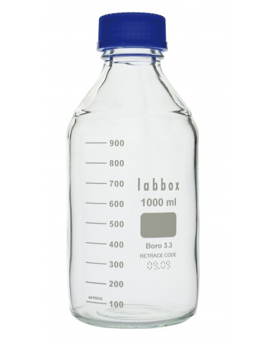 Reagentų butelis, skaidraus stiklo - 500 ml