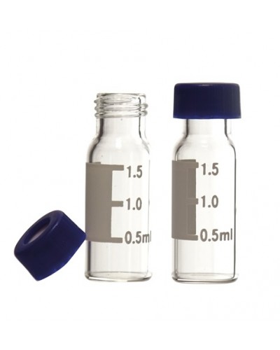 Ypač švarūs chromatografiniai buteliukai su kamšteliais, 2 ml