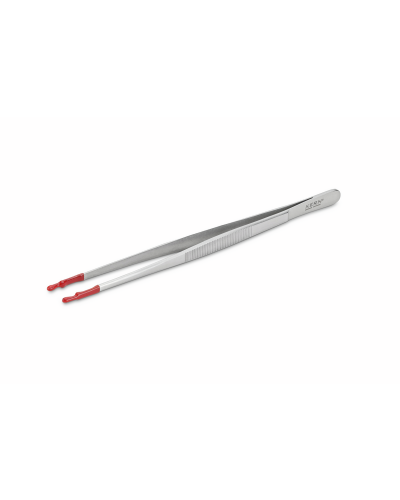 Nerūdijančio plieno pincetas svareliams, silikonu dengti galiukai, KERN