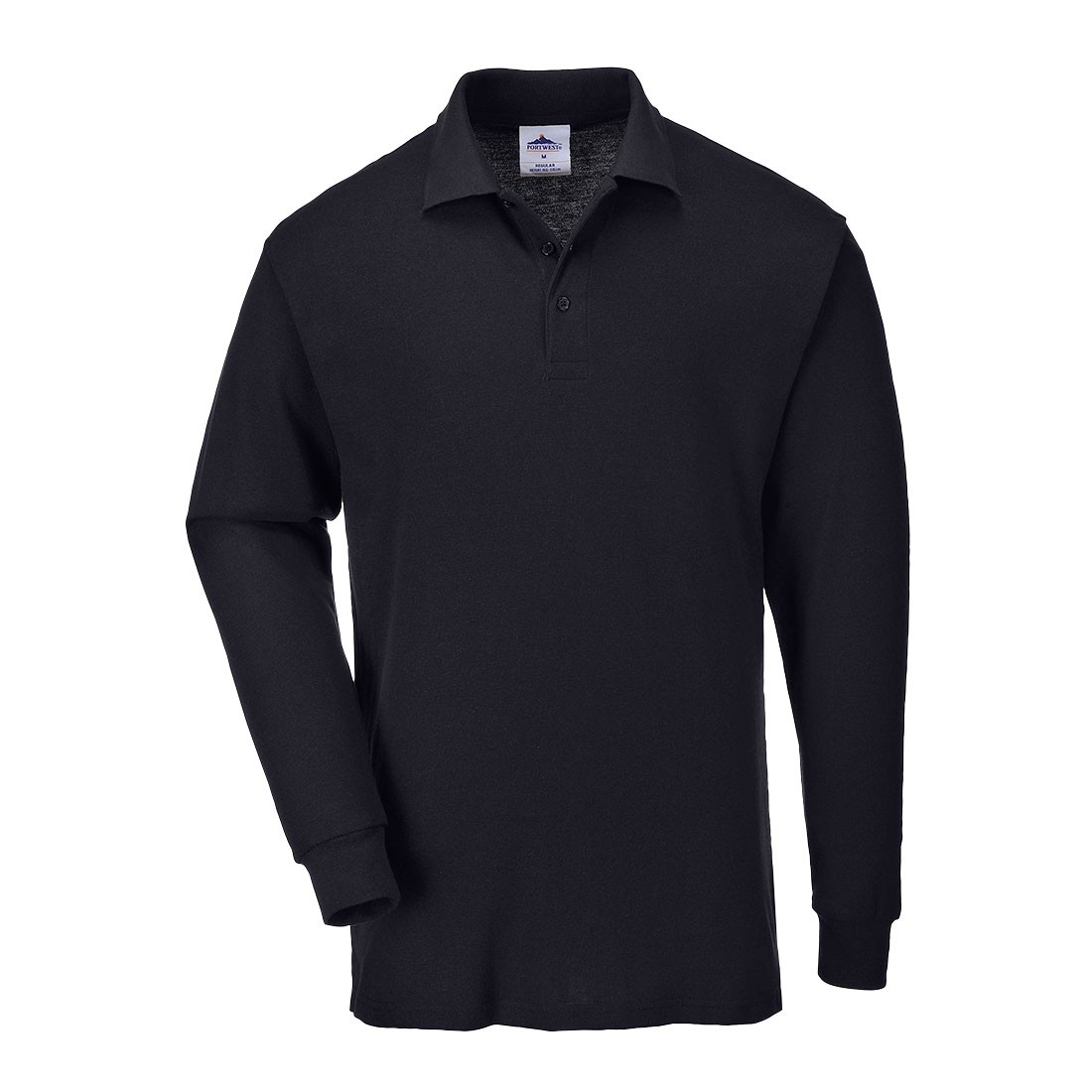 Polo marškinėliai PORTWEST B212. Spalva: juoda, Dydis: XXXL 
