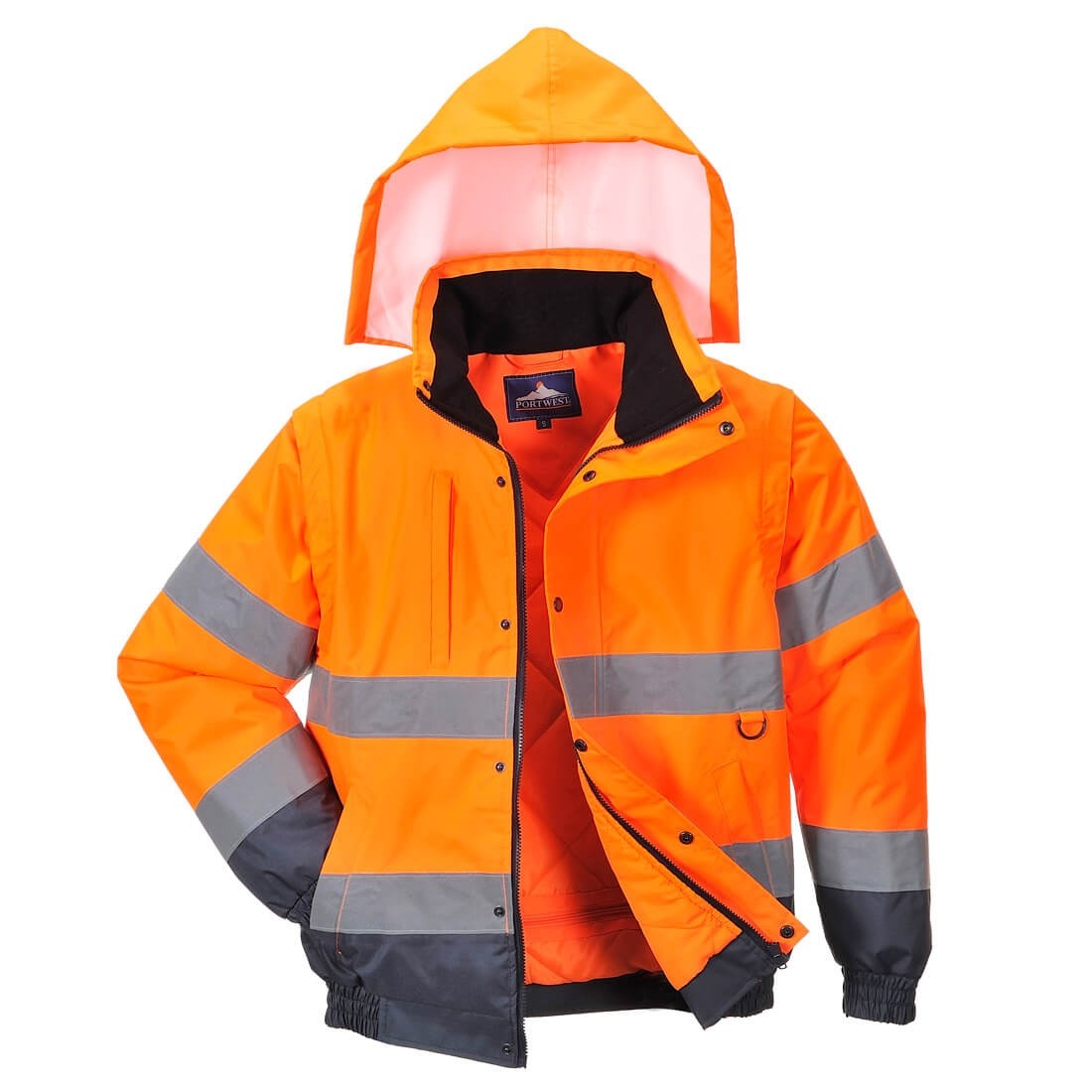 Gero matomumo 2 viename striukė PORTWEST C468, Spalva: Oranžinė/Tamsiai mėlyna, Dydis: S 
