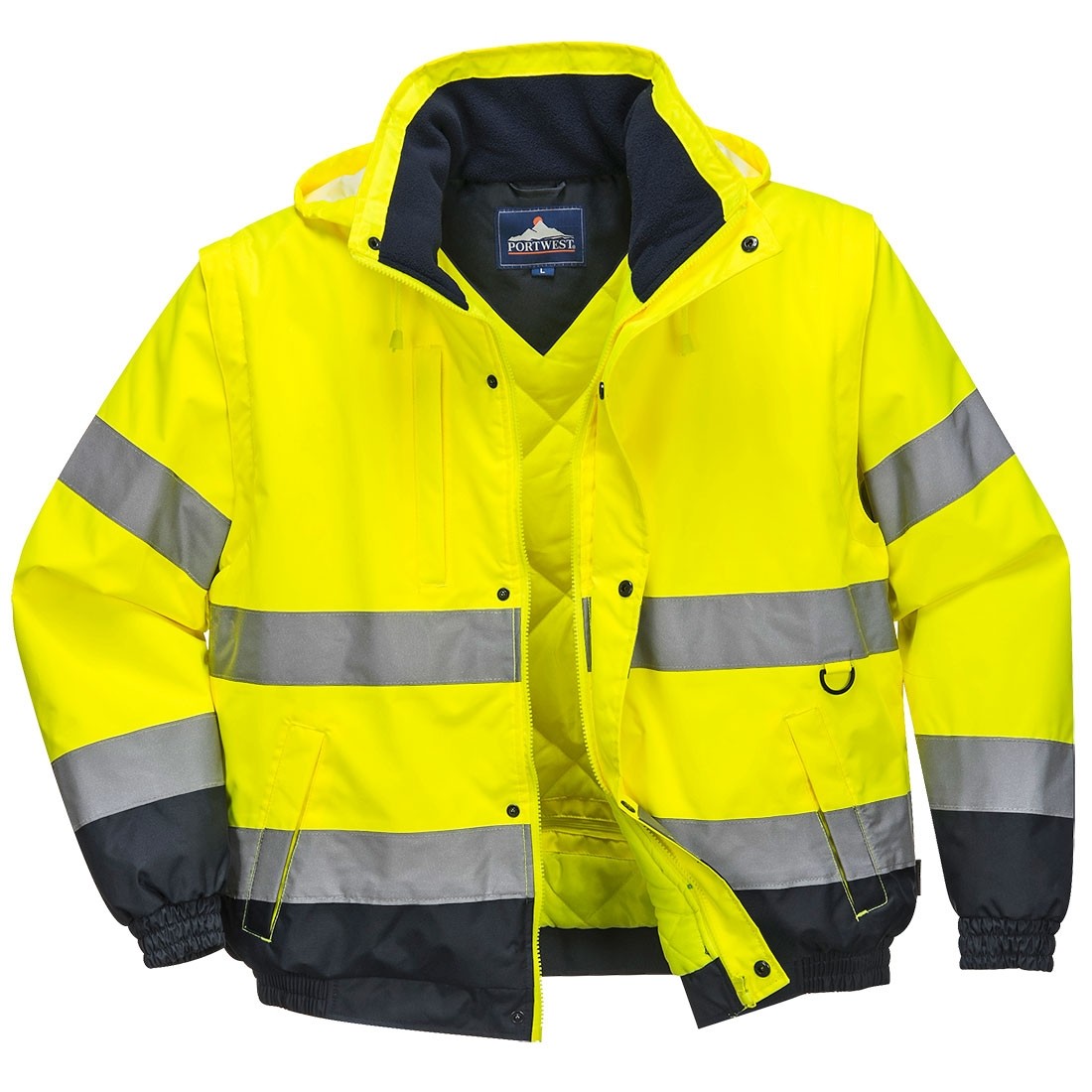 Gero matomumo 2 viename striukė PORTWEST C468, Spalva: Geltona/Tamsiai mėlyna, Dydis: XXXL 