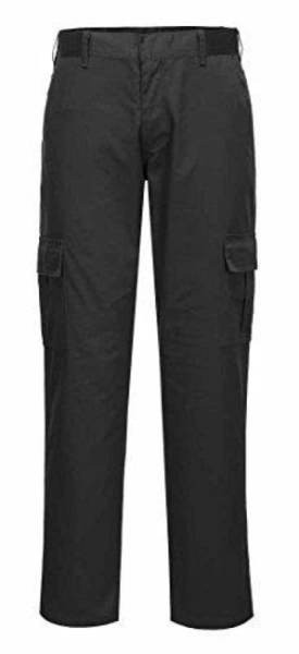 Priglundančios Slim Fit Combat kelnės PORTWEST C711. Spalva: juoda, Dydis: 56 