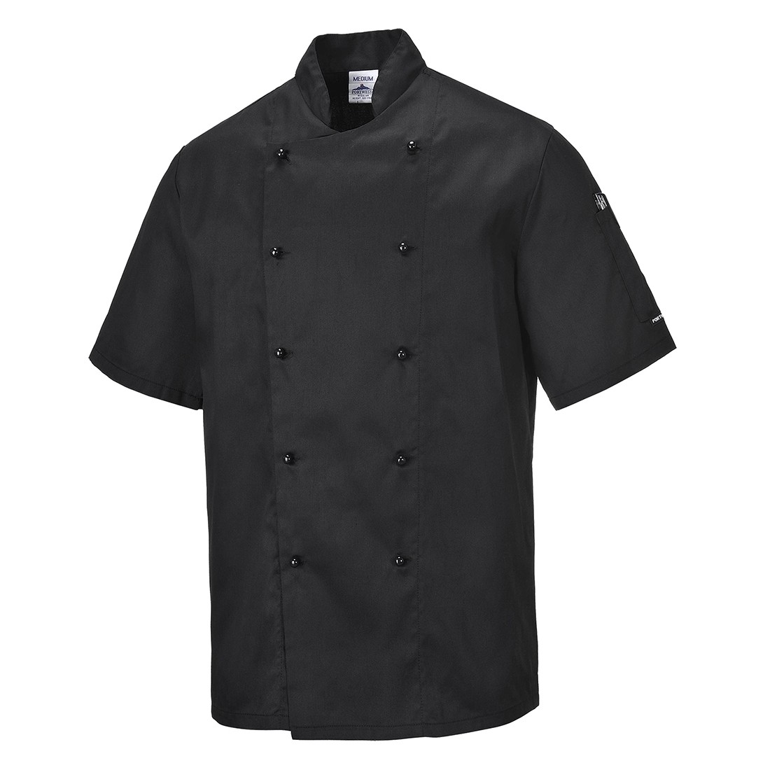 Kent virėjo švarkas PORTWEST C734. Spalva: juoda, Dydis: 4XL 