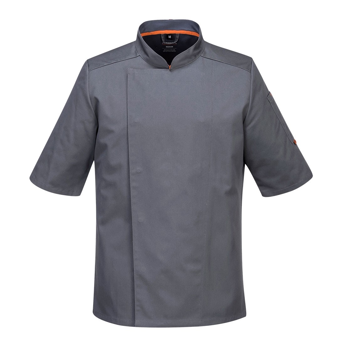 MeshAir Pro švarkas virtuvės profesionalams S/S PORTWEST C738. Spalva: tamsiai pilka, Dydis: XXXL 