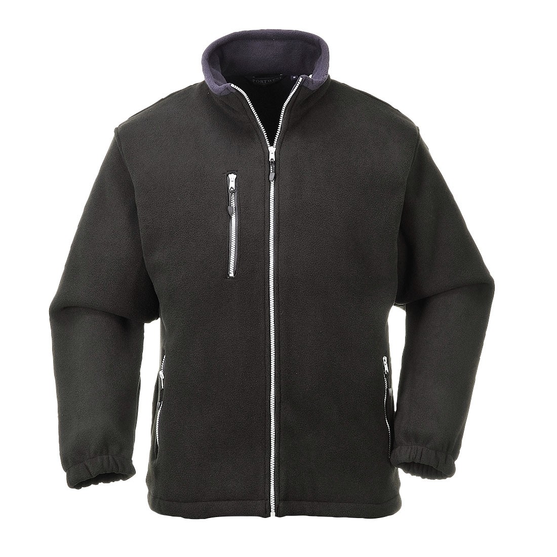 Miesto flisinis bliuzonas PORTWEST F401. Spalva: juoda, Dydis: XL 