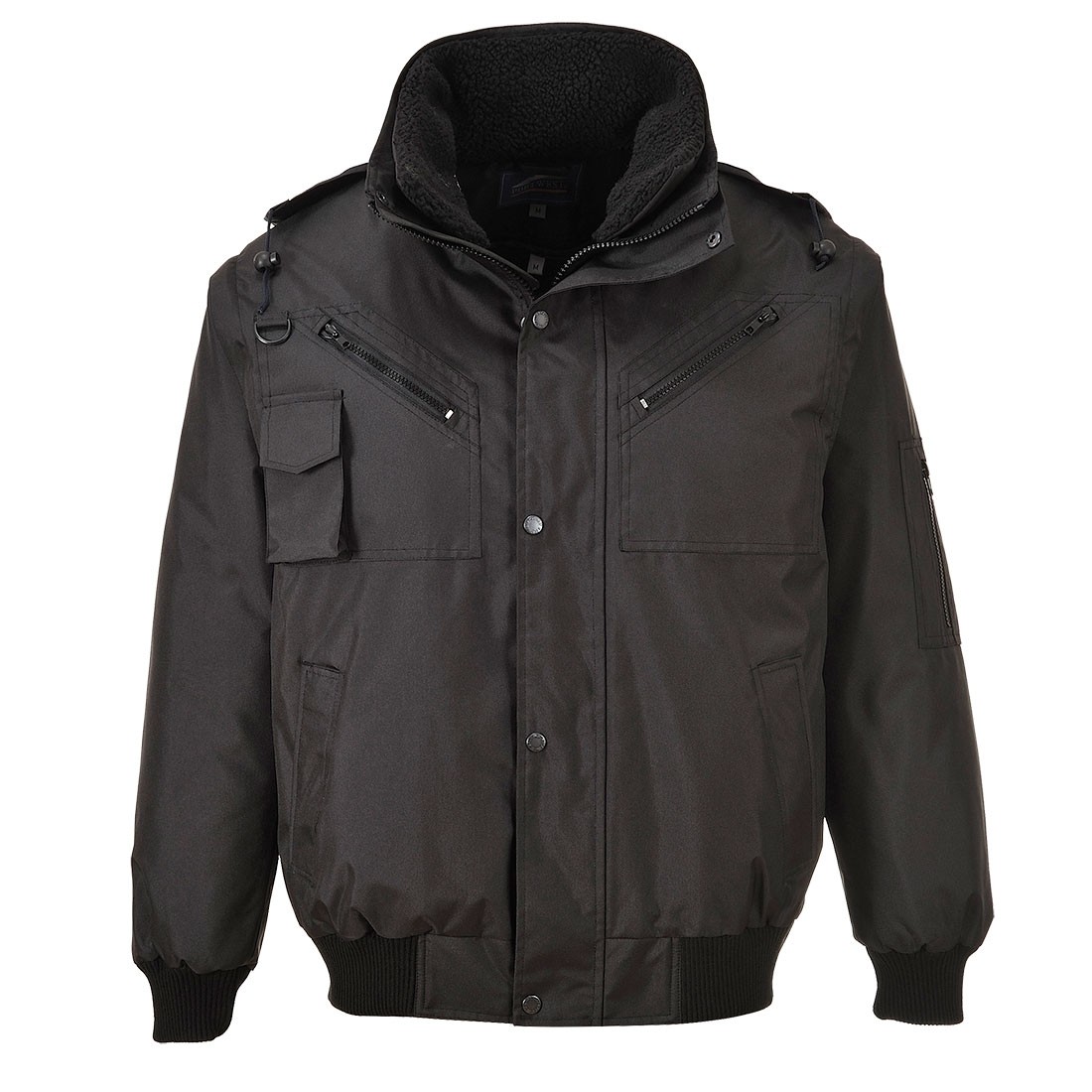 Bomber striukė trys viename PORTWEST F465. Spalva: juoda, Dydis: XXXL 