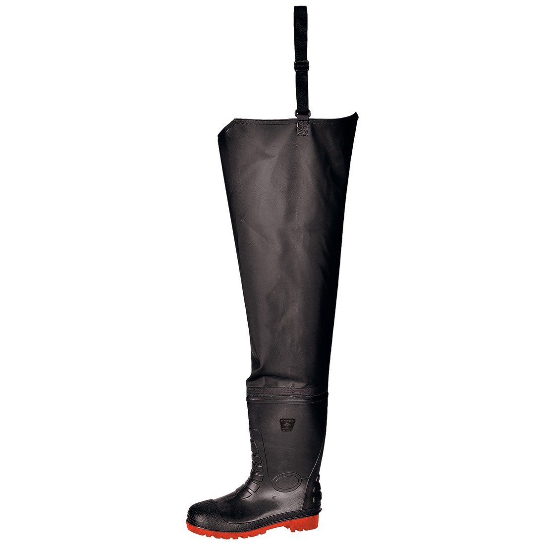 Prailginti guminiai botai S5 PORTWEST FW71. Spalva: juoda, Dydis: 45 