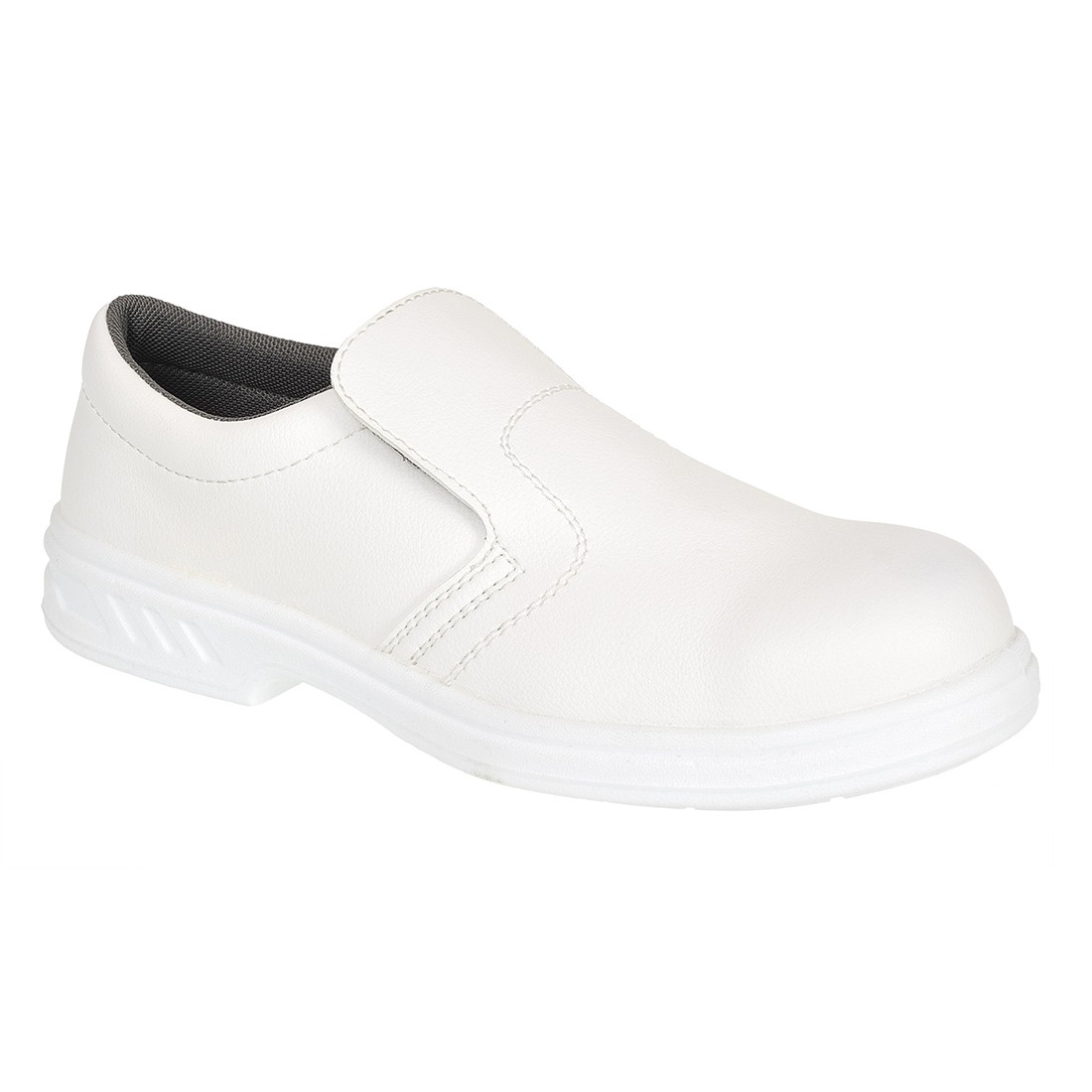 Steelite Slip On apsauginiai pusbačiai S2 PORTWEST FW81. Spalva: balta, Dydis: 36 