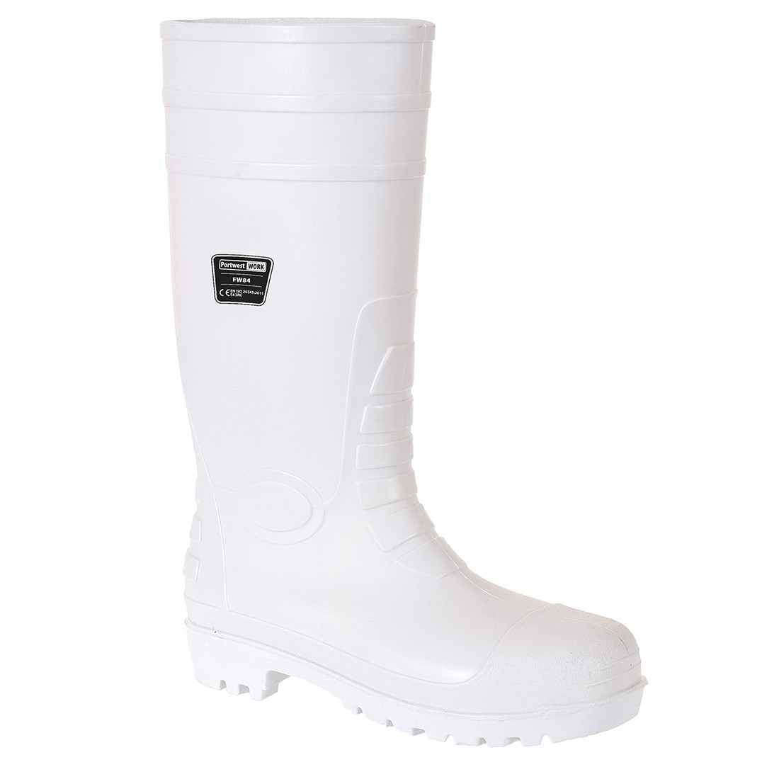 Apsauginiai Wellington botai maisto pramonei S4 PORTWEST FW84. Spalva: balta, Dydis: 46 