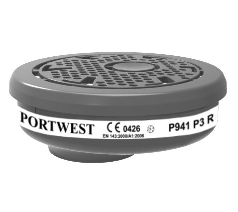 Kietųjų dalelių filtras PORTWEST P941. Spalva: ruda 