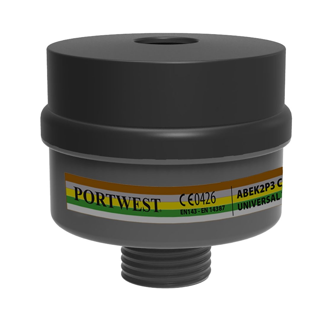 Kombinuotas filtras PORTWEST P976. Spalva: juoda 