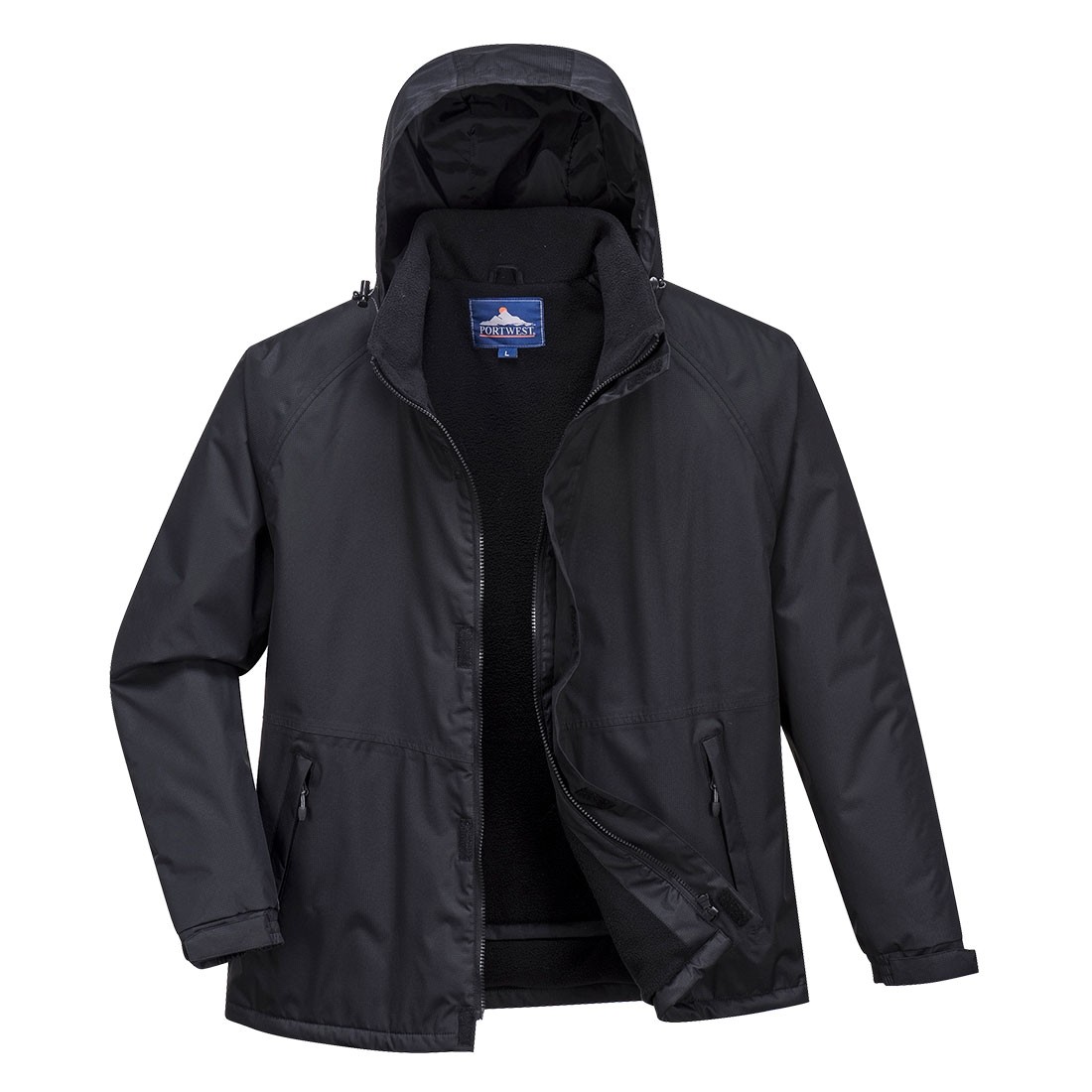 Limax pašiltinta striukė PORTWEST S505. Spalva: juoda, Dydis: XXXL 