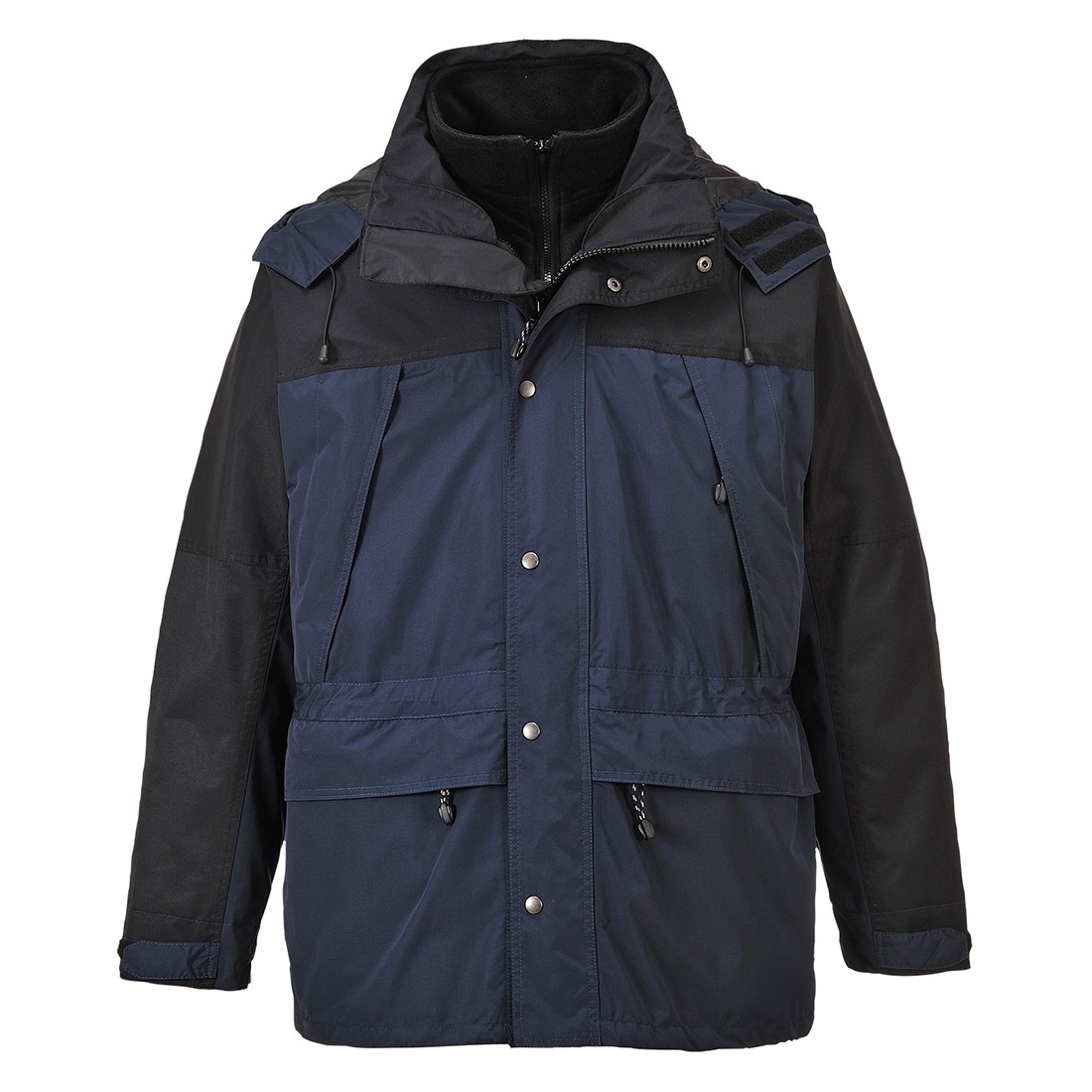 Orkney pralaidi orui striukė trys viename PORTWEST S532. Spalva: tamsiai mėlyna/juoda, Dydis: 4XL 