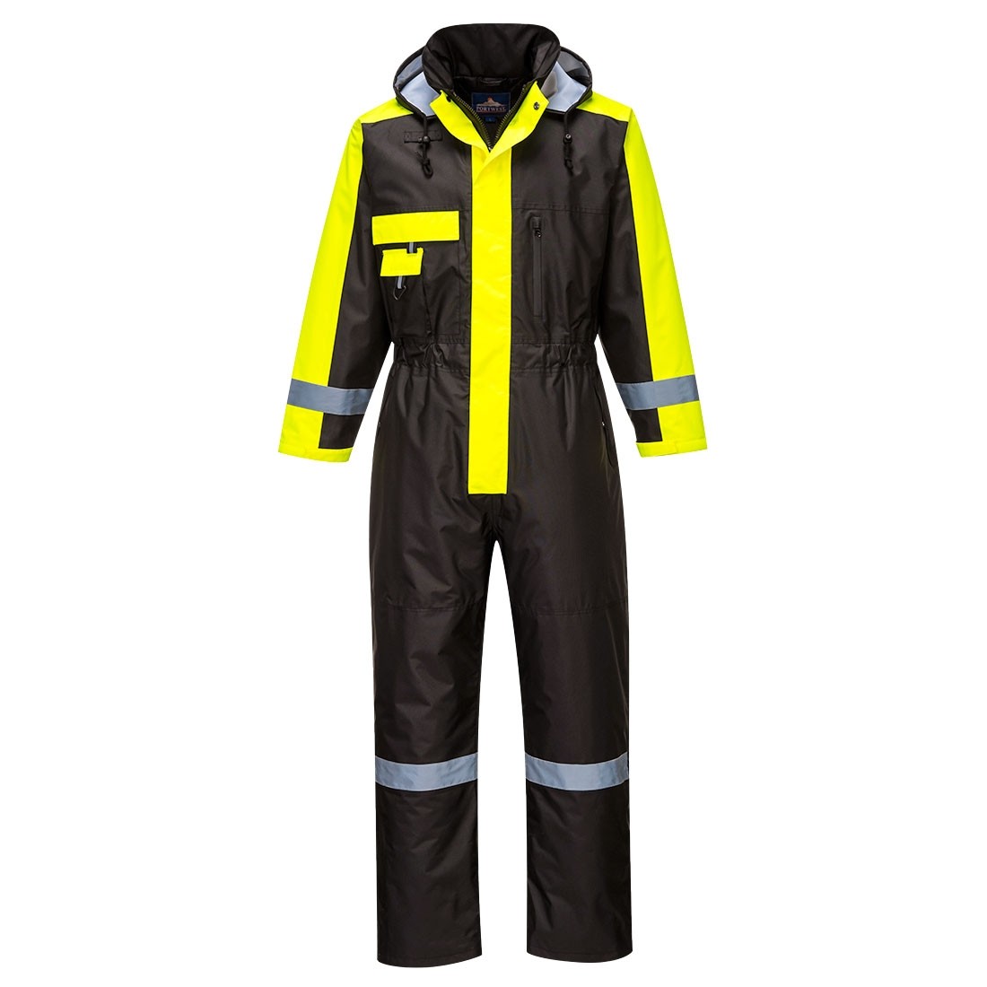Žieminis kombinezonas PORTWEST S585. Spalva: juoda/geltona, Dydis: XXL 