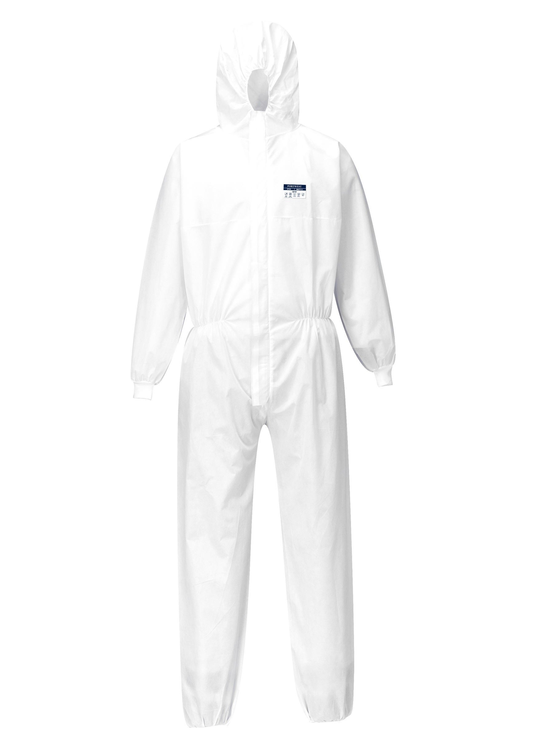 BizTex SMS kombinezonas su rankogaliais 5/6 tipas PORTWEST ST35. Spalva: balta, Dydis: XXXL 