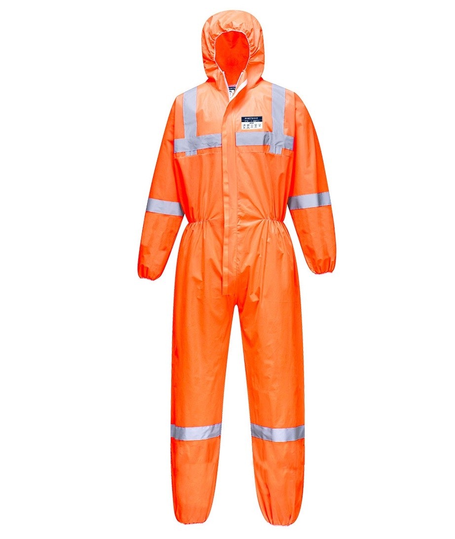 VisTex SMS kombinezonas 5/6 tipas PORTWEST ST36. Spalva: oranžinė, Dydis: M 