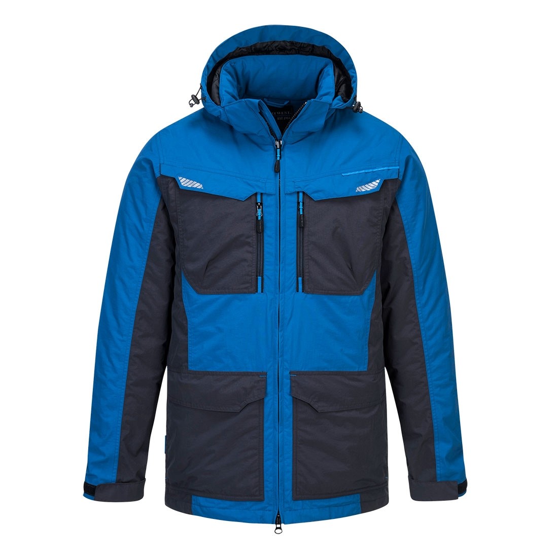 WX3 žieminė striukė PORTWEST T740. Spalva: mėlyna/juoda, Dydis: XXXL 