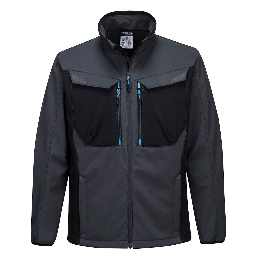 WX3 Softshell striukė (3L) PORTWEST T750. Spalva: pilka/juoda, Dydis: XXXL 